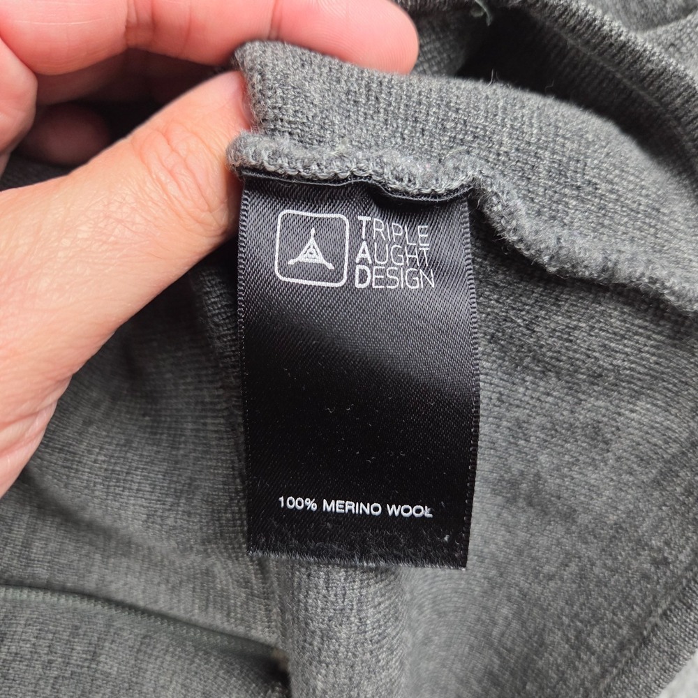 Triple Aught Design Artemis Hoodie Merino Wool Gray Thumbholes Large - Picture 9 of 12